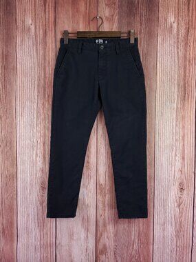 Under 510 U-510 Mens Size 28x25 Premium Cotton Chino Stretch Pants Black Casual